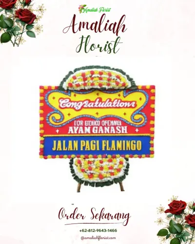 Bunga Papan Congratulation di Utan Kayu Utara